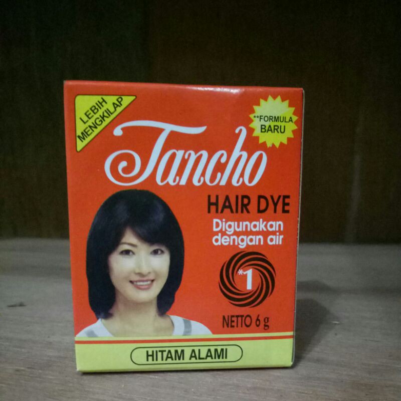 TANCHO HAIR DYE used with water natural black