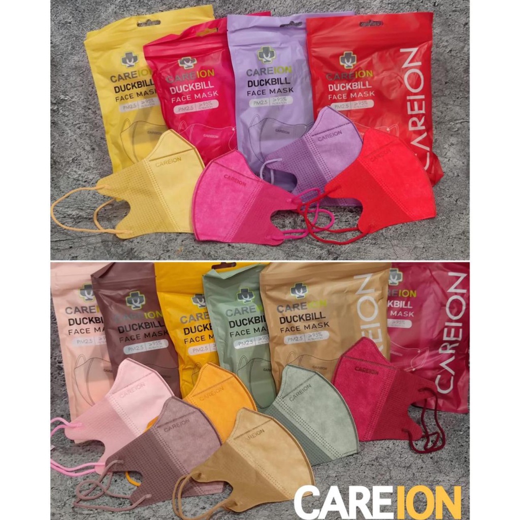 LITTLE MOLLY | Duckbill SHUMU Masker Premium Free Konektor Strap Hijab isi 10Pcs Warna 4Ply ORIGINAL