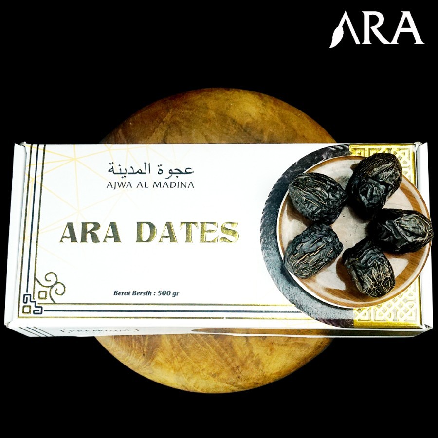 Kurma Ajwa ARA DATES 500 Gram Ajwa Al Madina SUPER PREMIUM