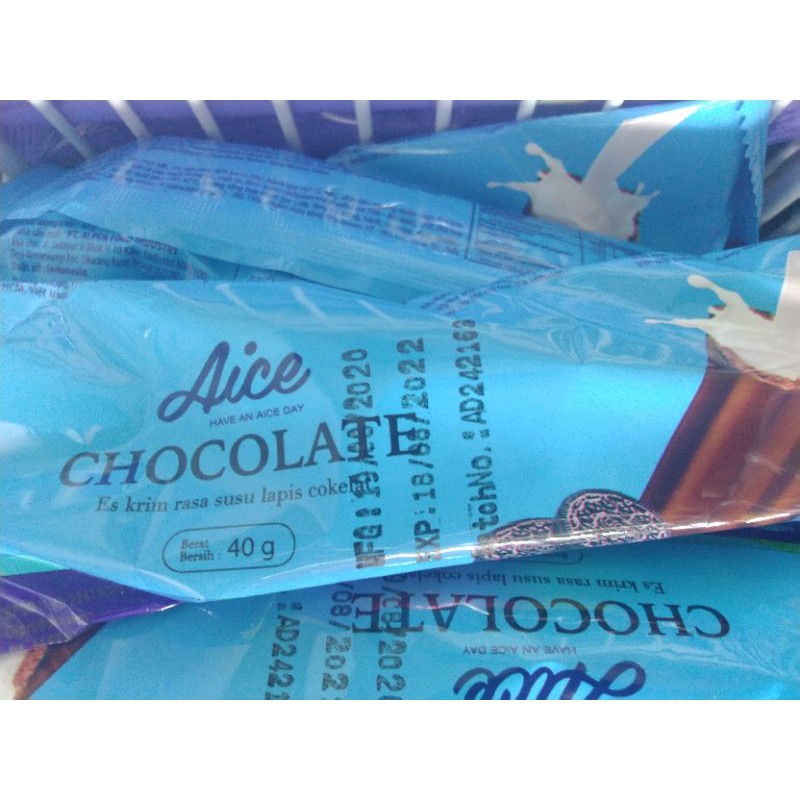 Jual Aice Ice Cream Chocolate Stick Bingo Khusus Gosend Grab