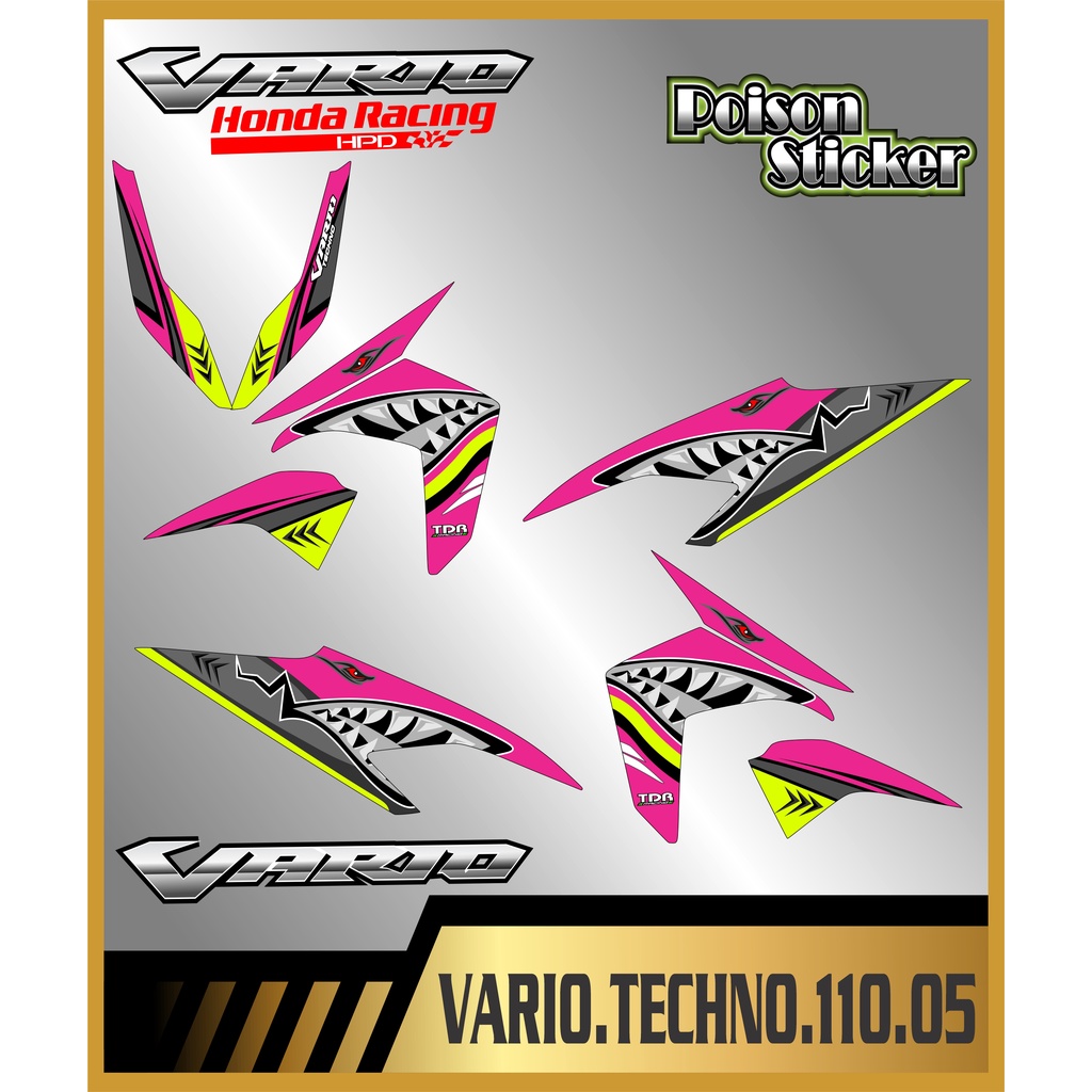 STRIPING STICKER VARIO TECHNO 110 STIKER VARIO TECHNO 110 NEW STICKER LIS LIST HONDA VARIO TECHNO 11