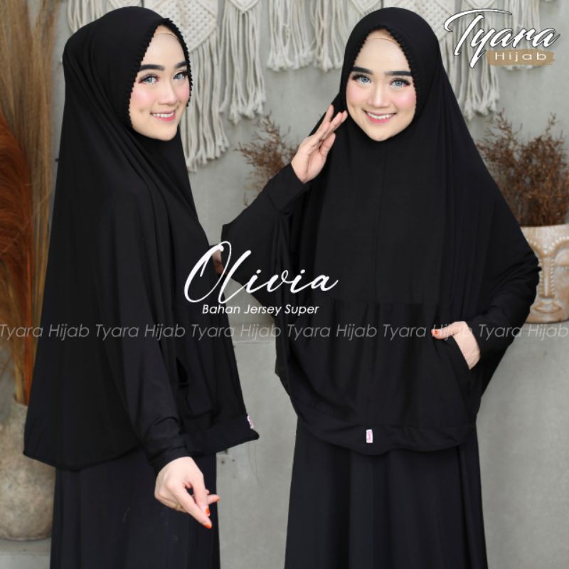 Olivia Bergo Tangan Original Tyara Hijab-Hitam