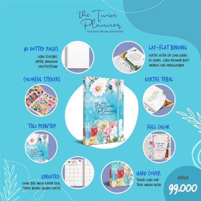 

Produk Unggulan Planner - Aqwam - Hardcover Buku Agenda Ukuran A5 Diskon