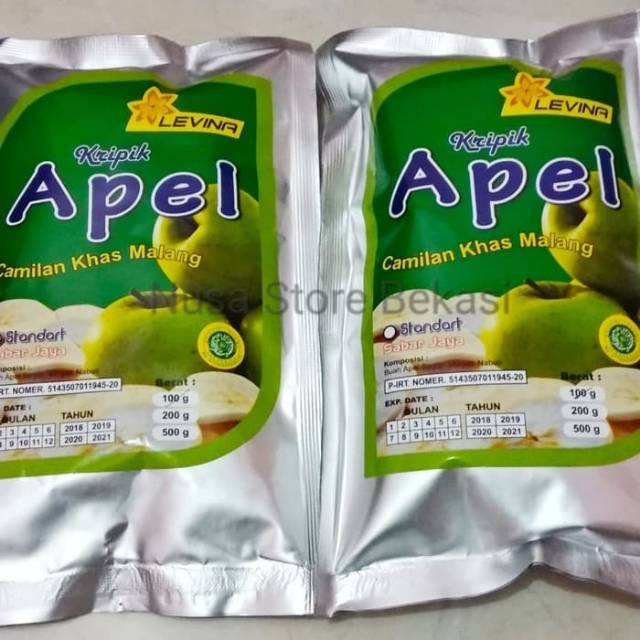 

Paket Hemat 2 Pack Keripik Kripik Apel Oleh - Oleh Camilan Khas Malang