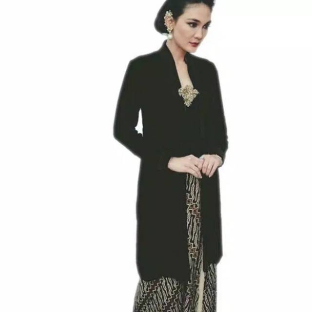 Kebaya Tunik kutubaru bludru/ kebaya panjang selutut