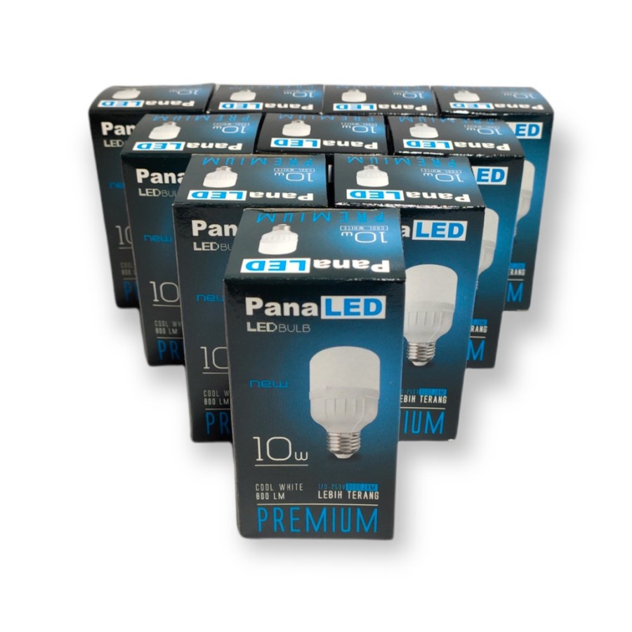 Lampu LED 10 Watt Putih Panaled 10W Bohlam Panaled  LED 10w