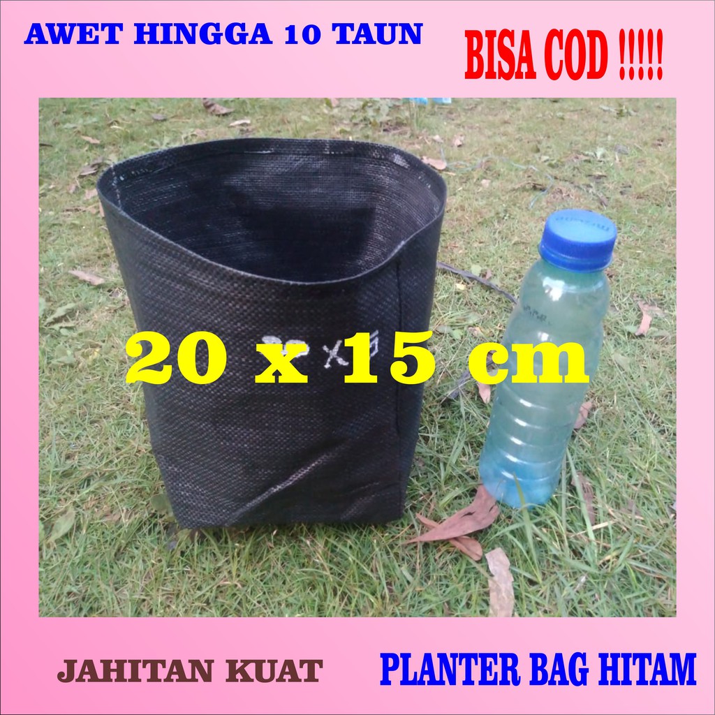 Planter Bag 3 Liter Terpal Tebal | Planterbag Hitam Pot Tanaman Besar Polybag Kuat Media Tanam Sayur
