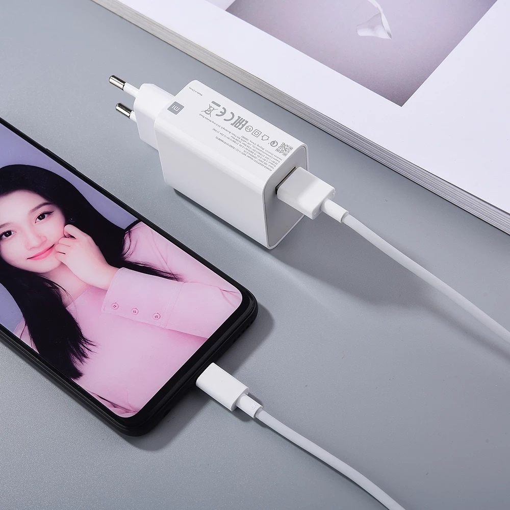 【3359】Xiaomi Mi9 5G Charger 27W  USB Colokan Micro/Type-C Fast charging 3.0 Quallcomm Fast Charging Adapter 5A Type C Cable For MI 11 12 Ultra Poco X3