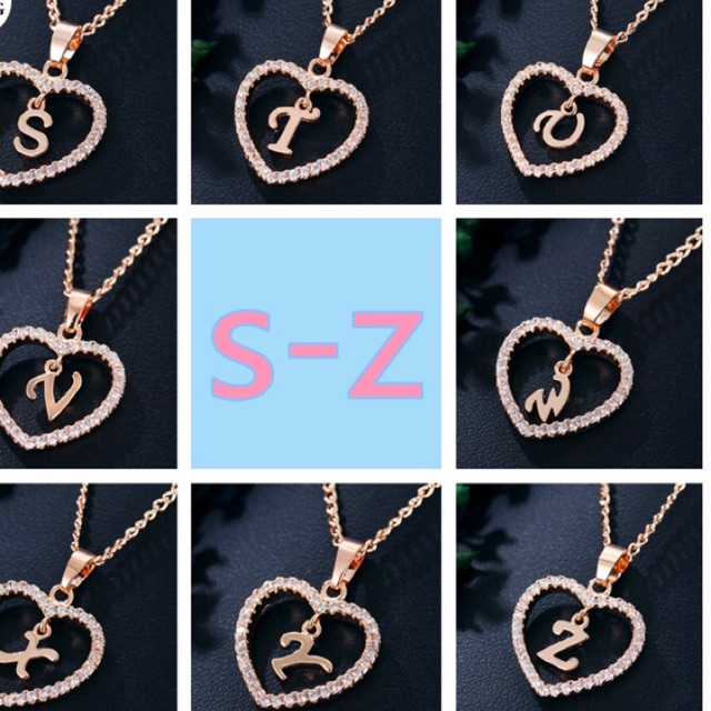 Kalung liontin alfabet (huruf Z)