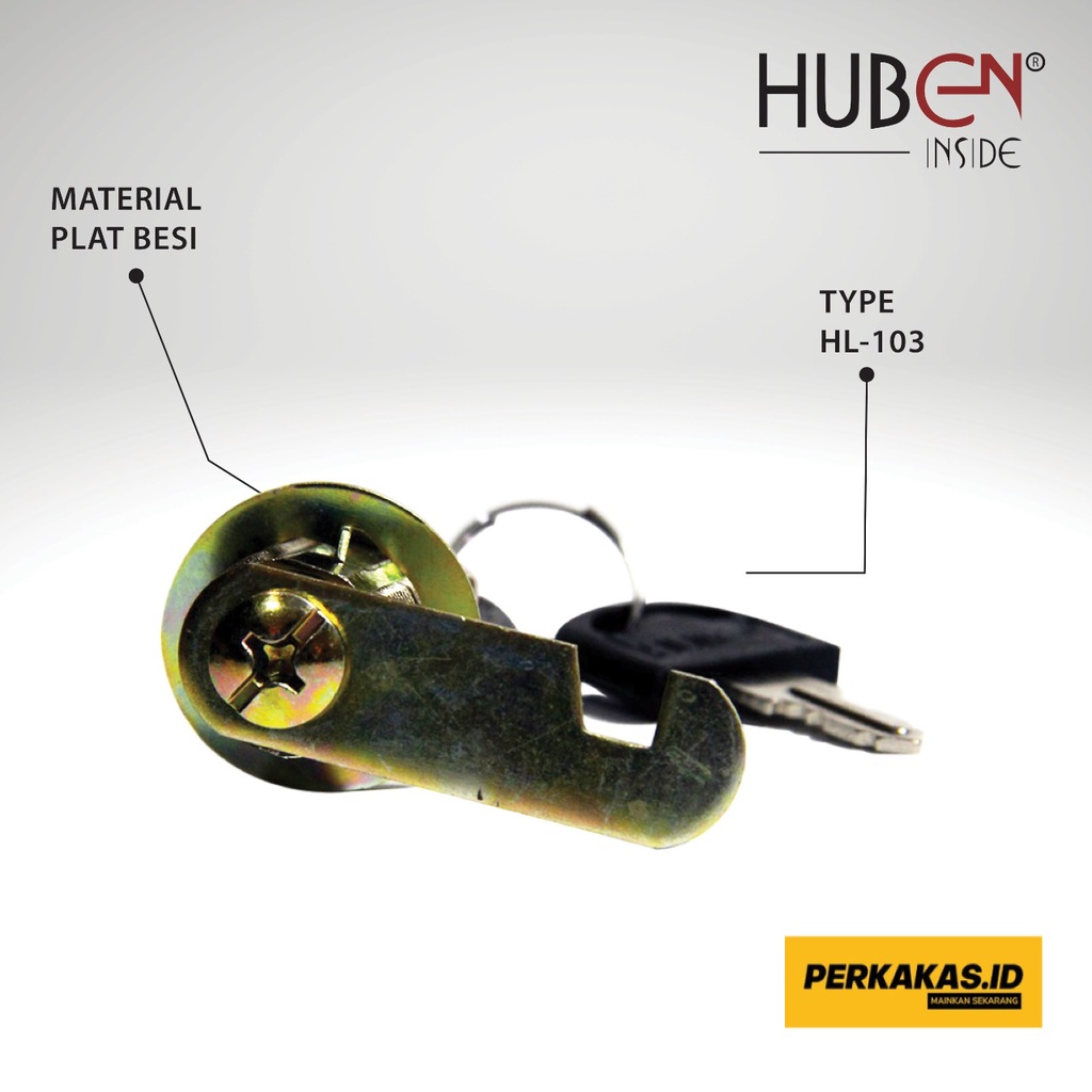 Kunci Laci Lemari Kait Alloy Camlock HL-103 HUBEN