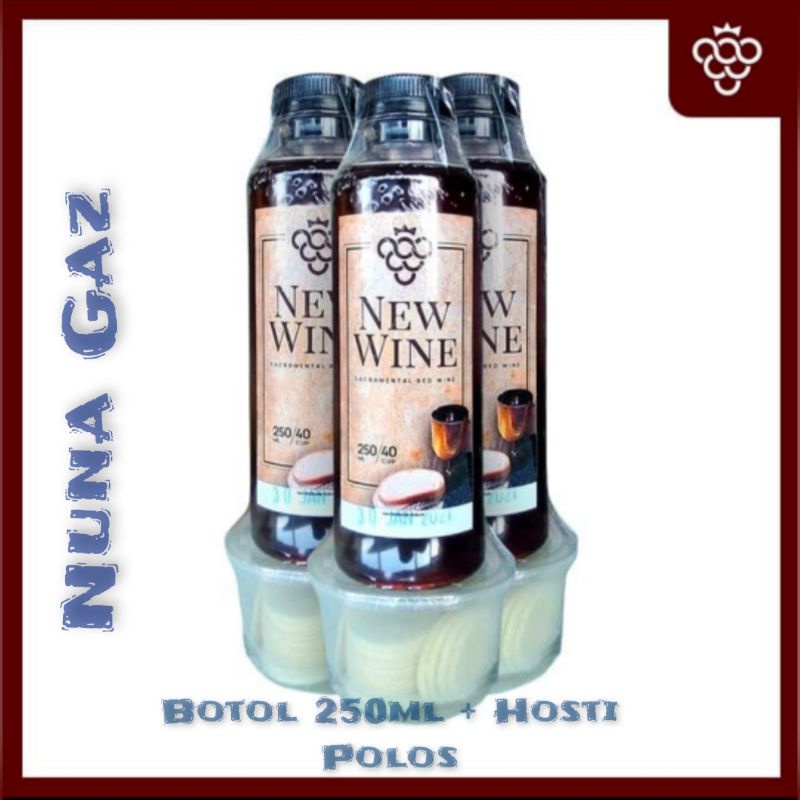 

Minuman Perjamuan Gerejawi Botol Isi 250+Hosti