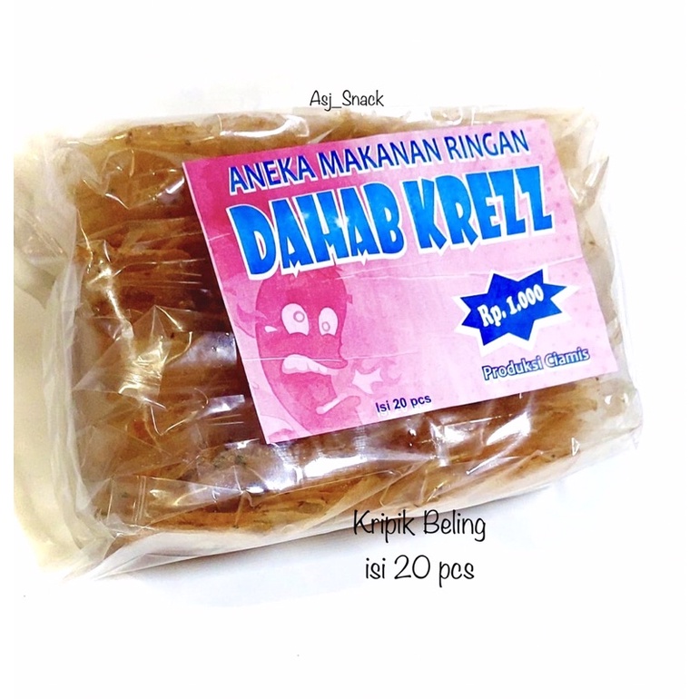 

Kripik Beling Special Pedas 1 pak isi 20 pcs