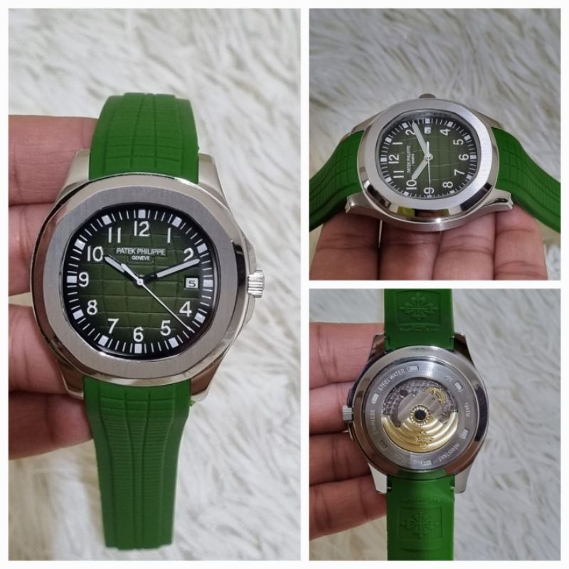 Jam tangan pria patek philip rubber premium japan automatic diameter 40mm