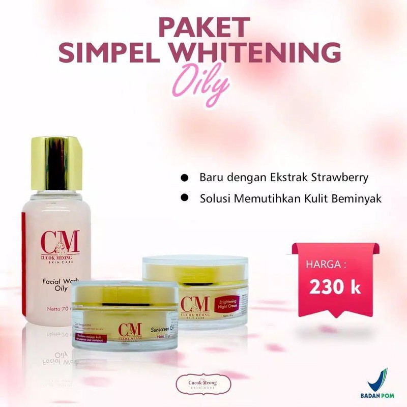 PAKET SIMPEL WHITENING OILY CM