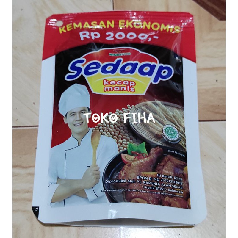

Sedaap Kecap Manis 63ml - Kemasan Ekonomis 2000