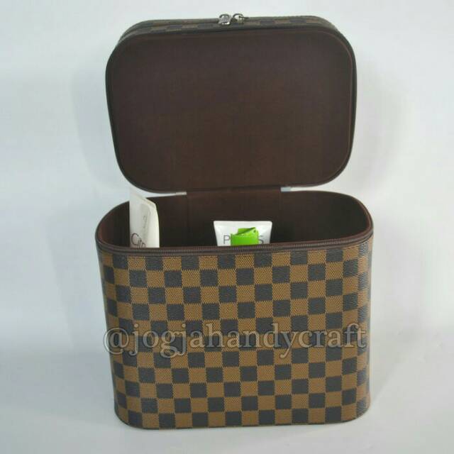 TAS MAKE UP JUMBO MURAH BERKUALITAS / TEMPAT KOSMETIK BESAR DAMIER