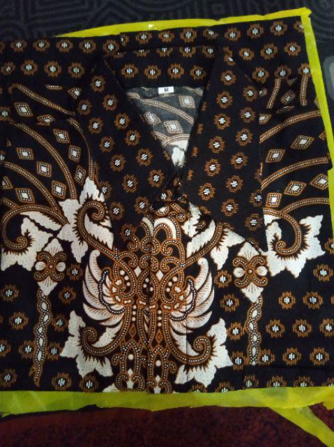Asli Kemeja Batik Modern Kualitas Original Hem Pendek Motif Koko Sapto Kholis Pekalongan Murah Keren