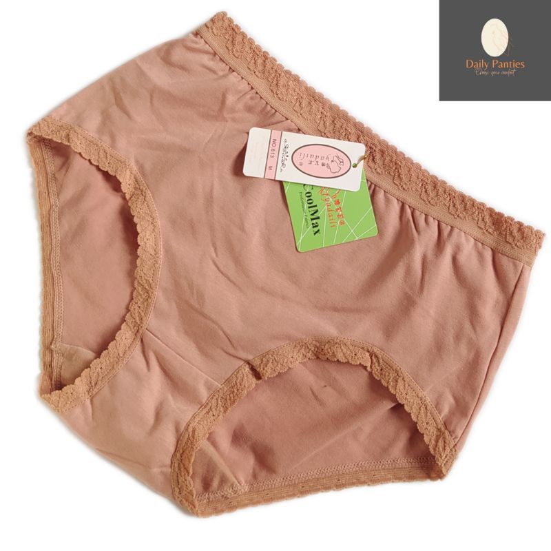 (6pcs) YADAILY 613 CD WANITA JUMBO 4L - 5L CELANA DALAM WANITA JUMBO POLOS CELANA DALAM IMPORT 6 PCS