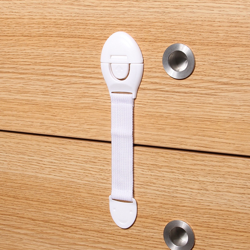 Lakhu safety lock drawer/kunci pengaman lemari laci plastic