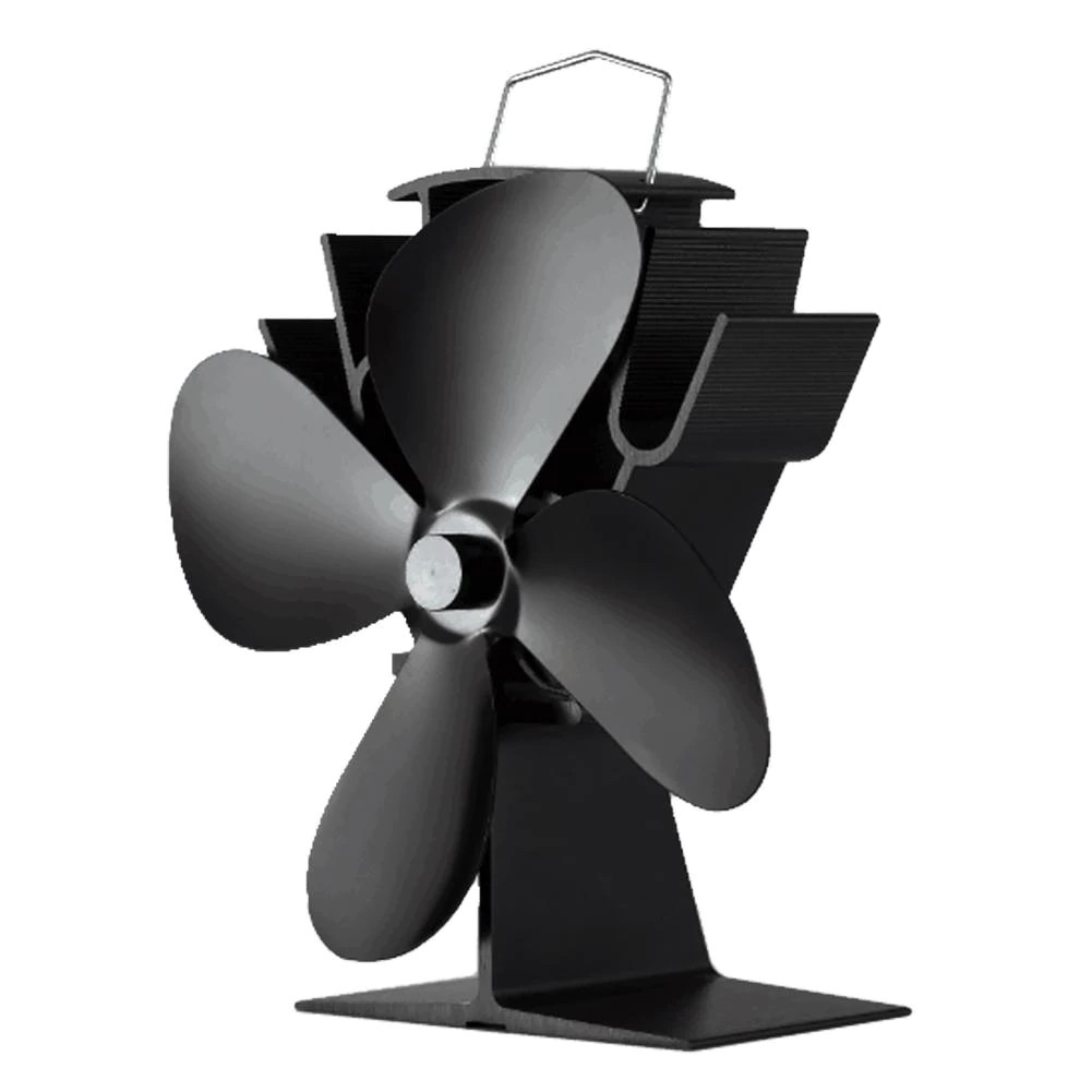 4 Propeller Heater Stove Fan Hot Power Heat Furnace Fireplace Fan Heating Fan Heat Powered Stove Shopee Indonesia