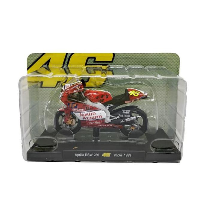 Diecast Miniatur Motogp Leo Models Valentino Rossi 1999 Imola - Termurah 