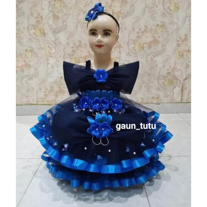 gaun tutu anak perempuan mewah dress elegan