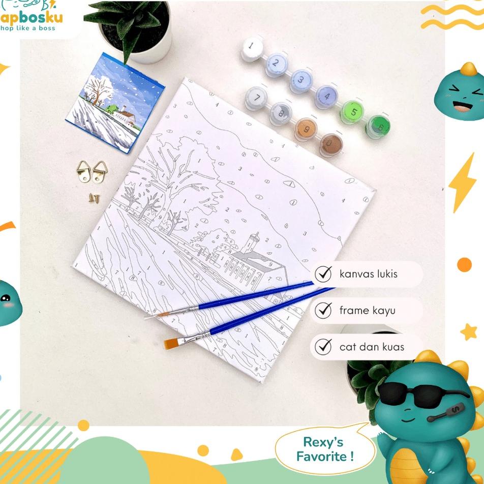 

Penjualan Hemat PAINT BY NUMBER 20x20 CM AESTHETIC LANDSCAPE KANVAS PAINTING KIT WITH FRAME SIAP LUKIS