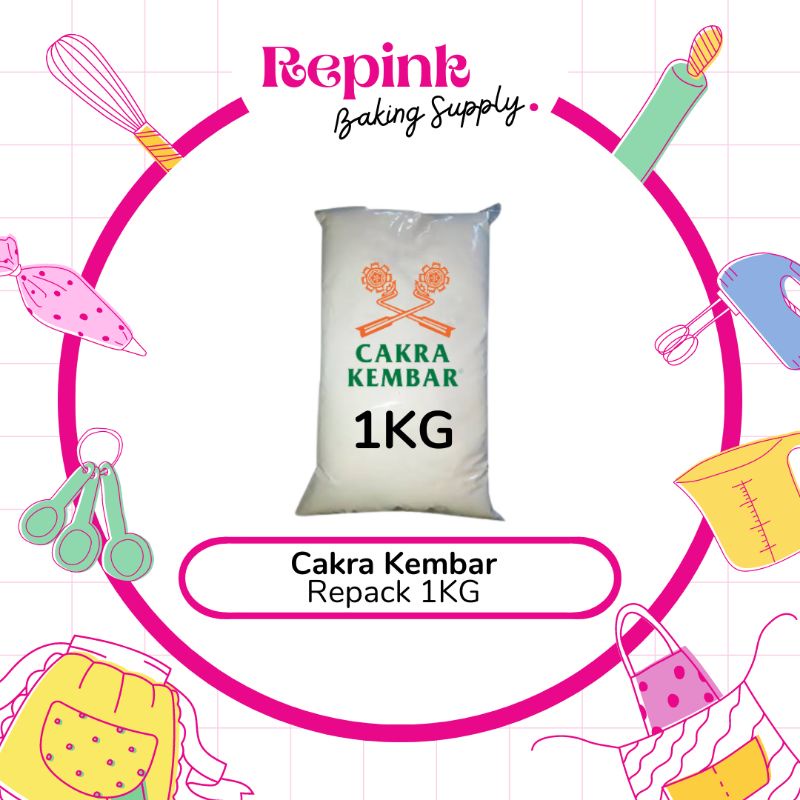 

Cakra Kembar Repack 1kg | Tepung Terigu Cakra Kembar Kiloan 1kg
