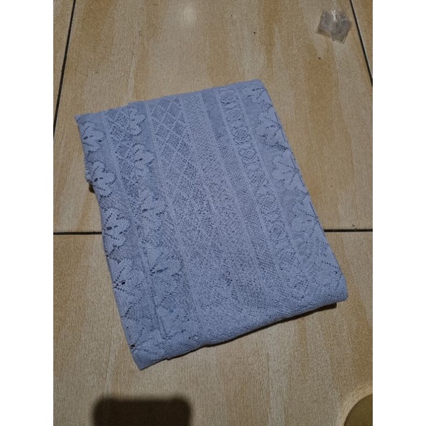 OUTER BROKAT KERUT// KARDIGAN BRUKAT // ATASAN BRUKAT KERUT // KARDIGAN OVERSIZE-Sierra blue