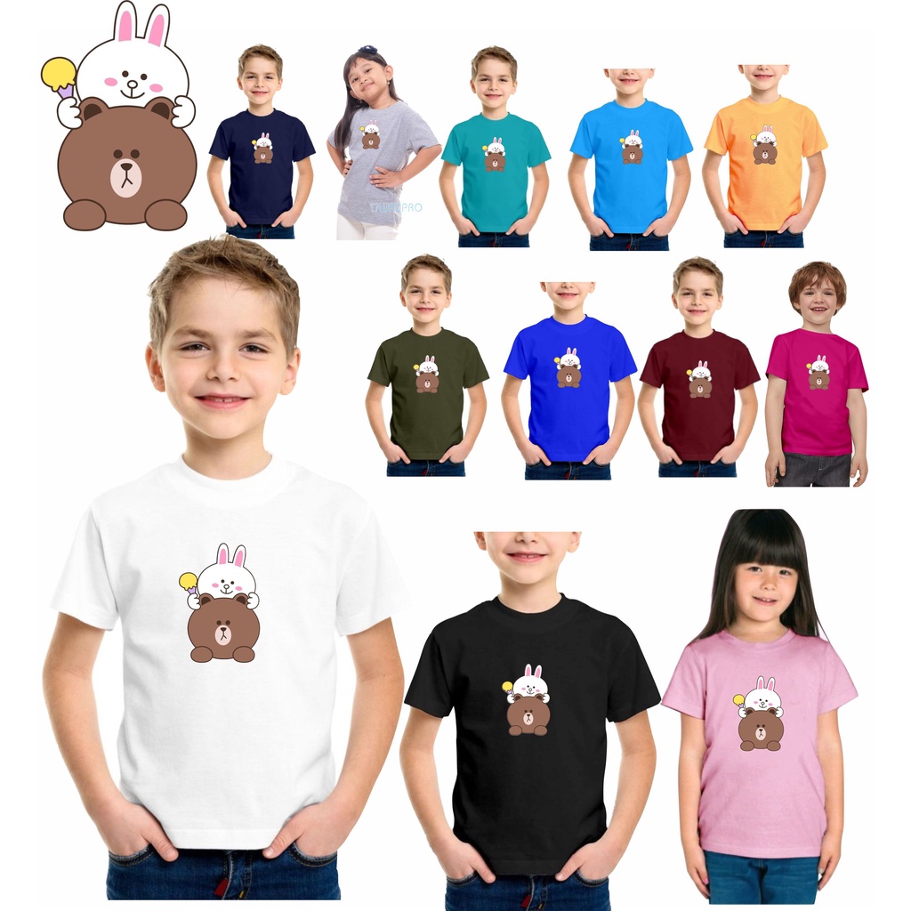 Kaos oblong anak anak bergambar print digital unisex bisa di pakai laki laki dan perempuan 005