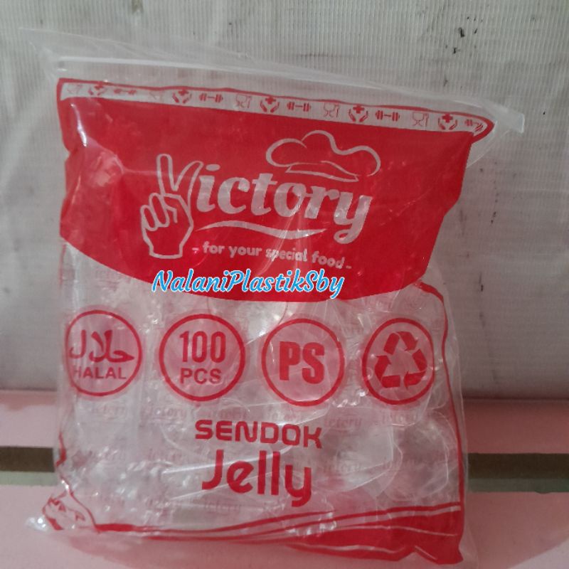 SENDOK JELLY VICTORY ISI 100PCS