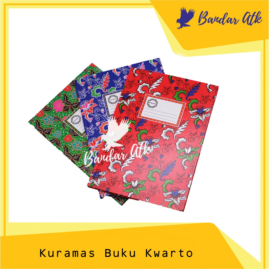 

Buku Tulis Hardcover Kuramas Quarto Kuarto Kwarto 100 Lembar [1 PCS]