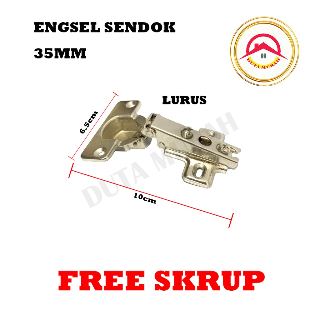 Engsel Sendok chrome Stanless cabinet lemari kitchen (1 set)