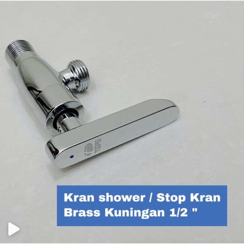 TEPS SV-088 Kran Shower -Stopkran Stop kran Air - Stop Valve Kuningan Brass