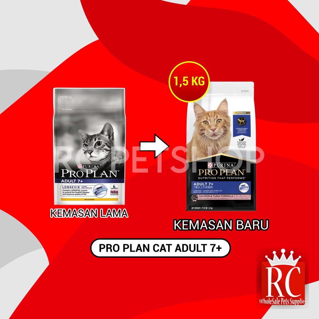 Makanan Kucing Pro Plan - Pro Plan Adult 7+ Longevis