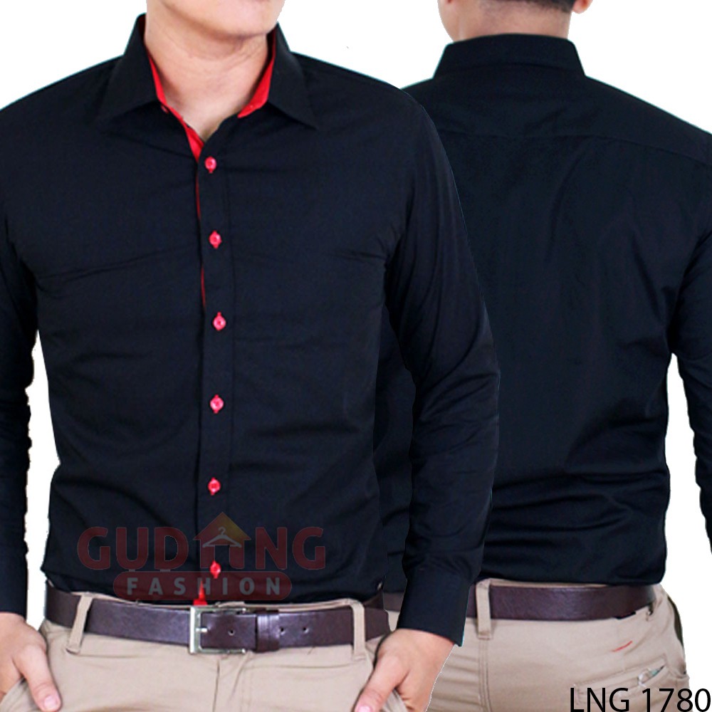 Kemeja Panjang Keren Pria Simple Fashion - LNG 1780