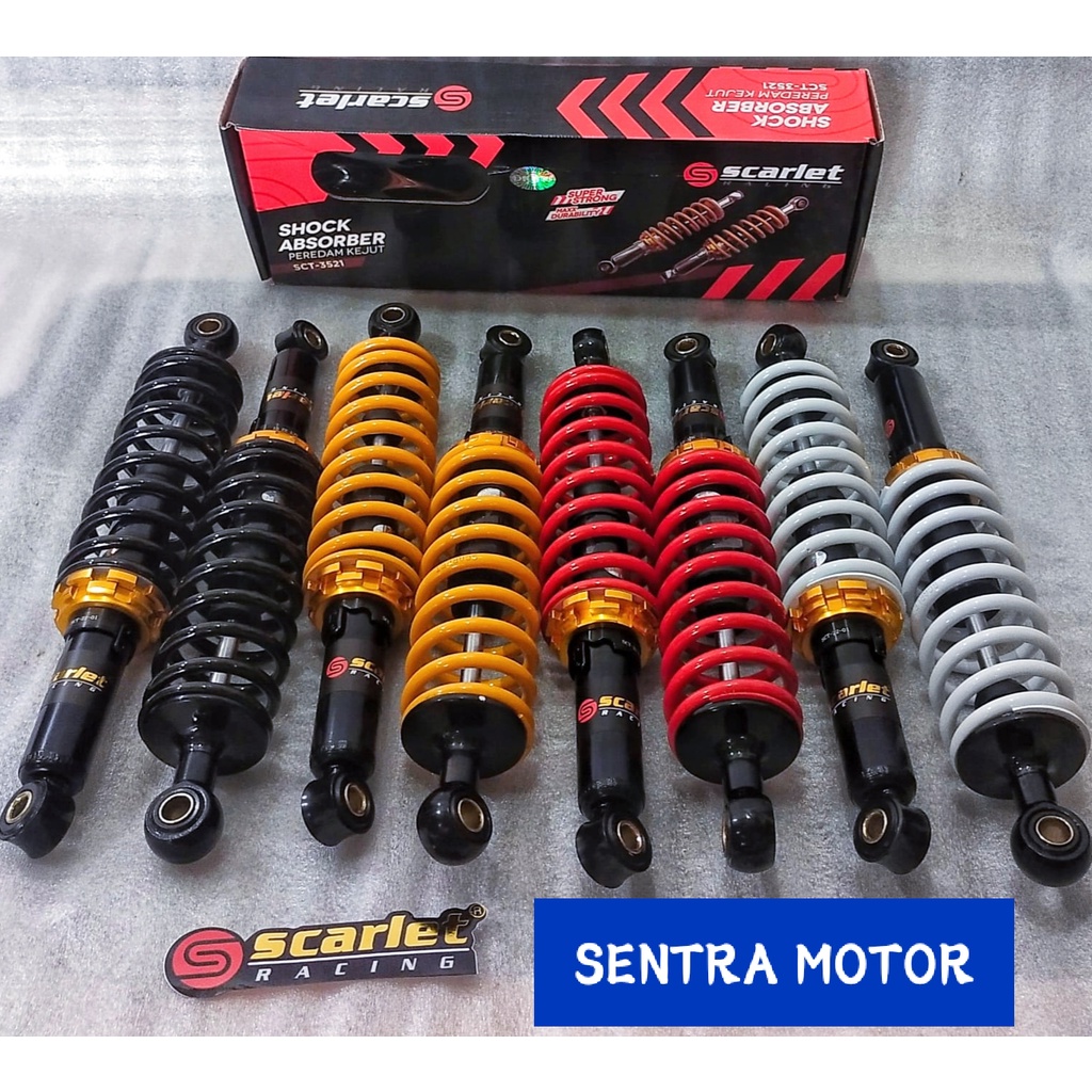 Shock Belakang Bebek Ukuran 340 SCARLET - ShockBreaker 340mm Scarlet MURAH