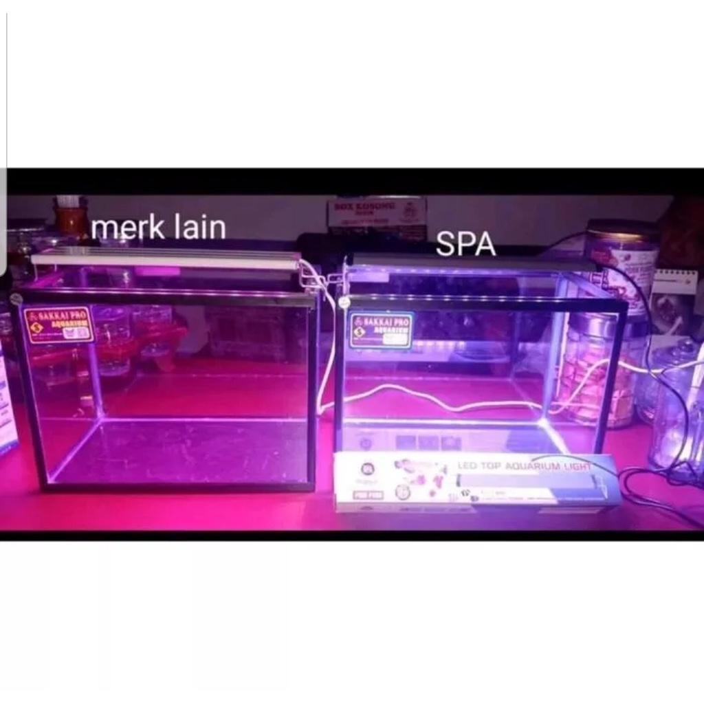 Lampu LED Aquarium Pink Muda Lampu Aquarium Arwana SPA P600 / SPA Pink P-600 / Lampu gantung aquariu