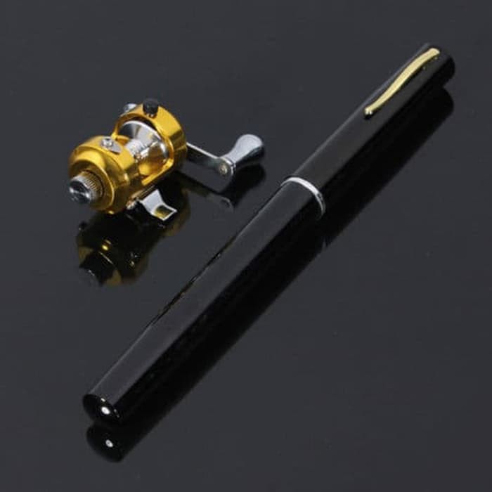 Joran Pancing Pena Mini Pen Portable Fishing Extreme Rod Length 1m ORI