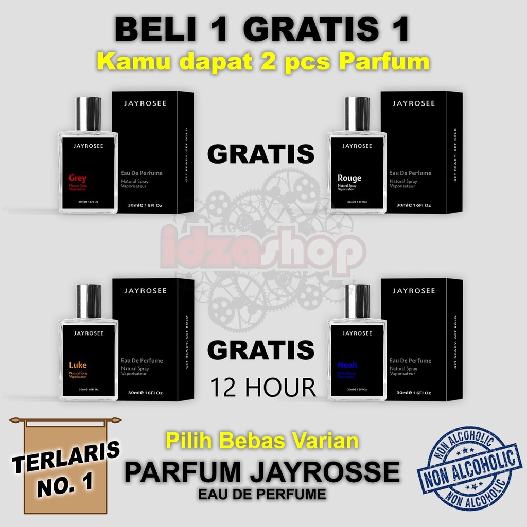 COD BELI 1 GRATIS 1 Parfum JAYROSEE JAYROSSE ORIGINAL parfum viral Bisa pria dan wanita Varian bisa pilihan jayrose