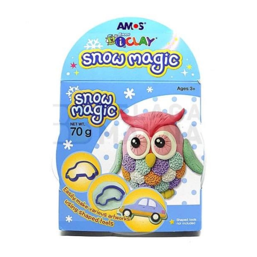 Gramedia Banjarmasin - AMOS I Clay Snow Magic 70gr