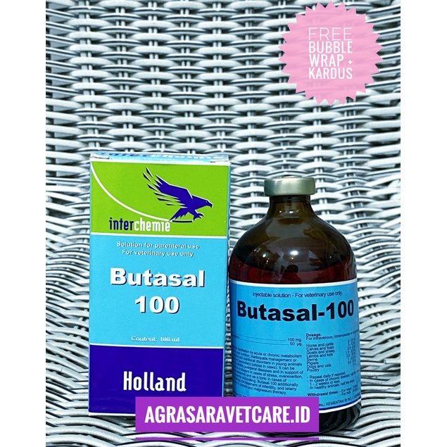 Butasal 100 (butaphospan, b12/cyanocobalamin) u/anemia, penambah stamina hewan mirip recovite catosa