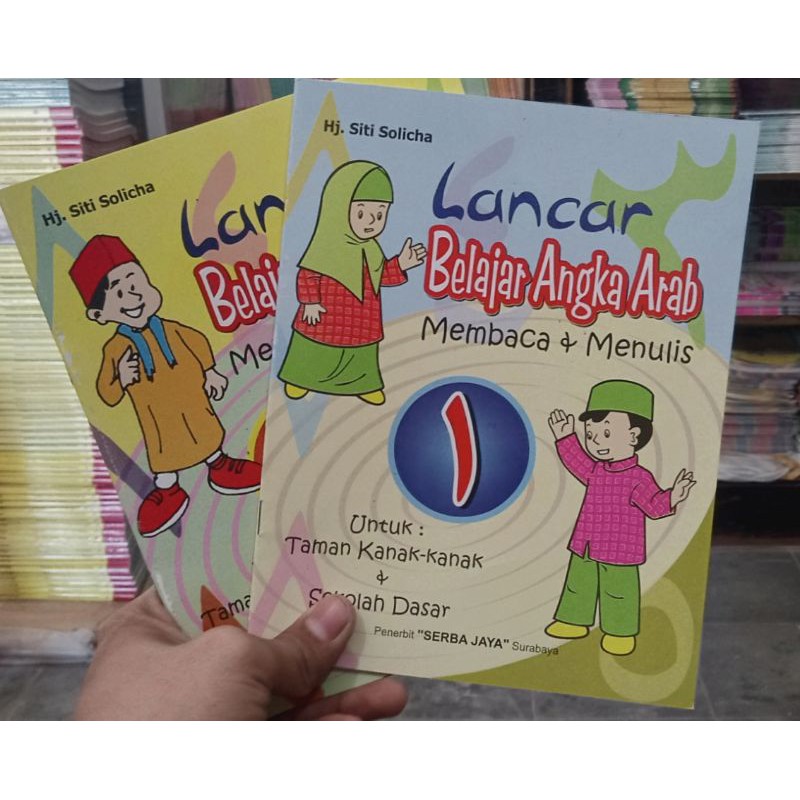 Lancar belajar ANGKA ARAB ,MEMBACA + MENULIS (seri 1&2) paud dan sd