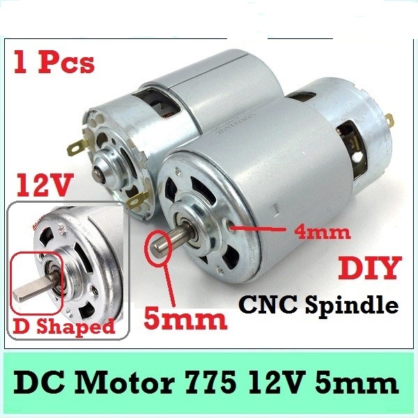 Motor DC 775 12V 10000rpm High Torsi Speed Dinamo Mesin Power Tools