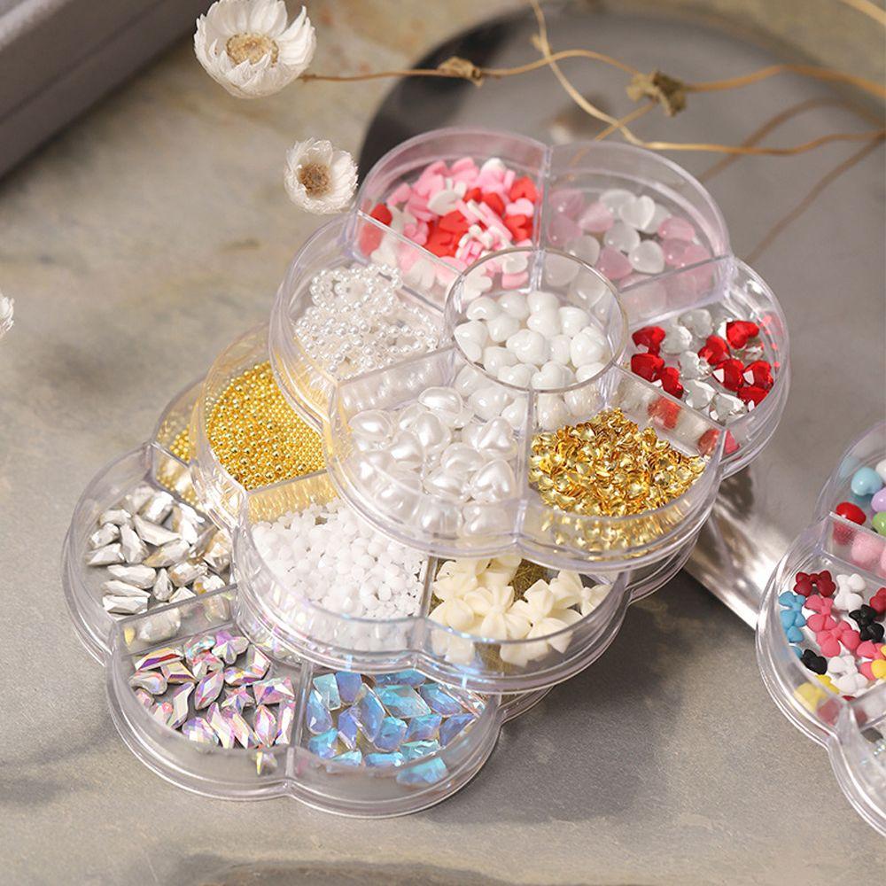 [Elegan] Kemasan Penyimpanan Perhiasan Portable Untuk Wanita Gadis Anting Kalung Shell Rainbow Rings Case Organizer