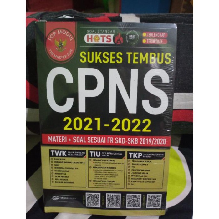 Buku Cpns 2021New Obral 2022 Sukses Tembus Materi Soal Sesuai Fr Skd Panduan Sukses Lolos BISA COD T