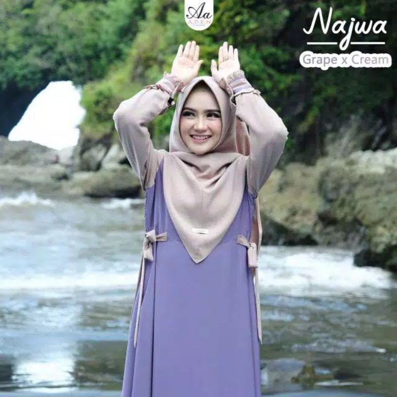 GAMIS/DRESS GAMIS MUSLIM REMAJA NAJWA/GAMIS MUSLIM BUSUI TERBARU