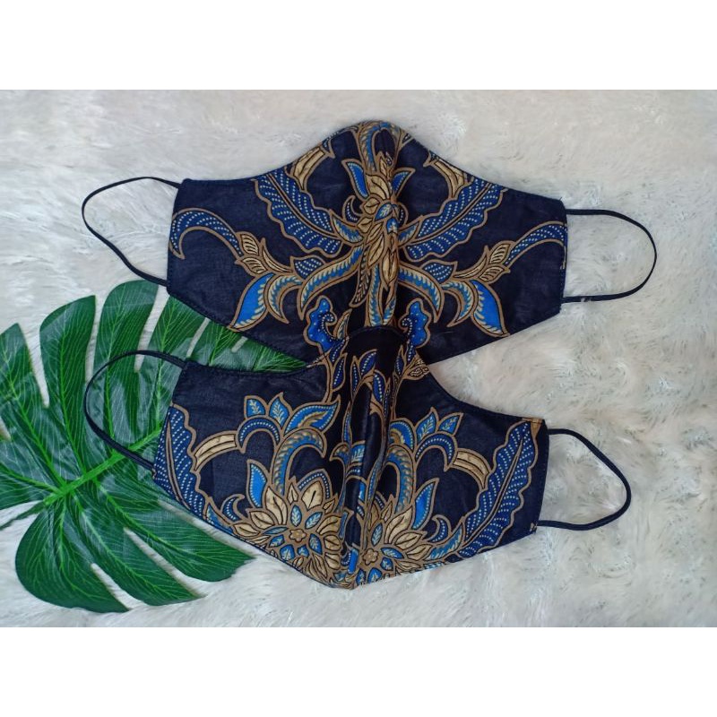 masker batik masker motif batik 3 ply