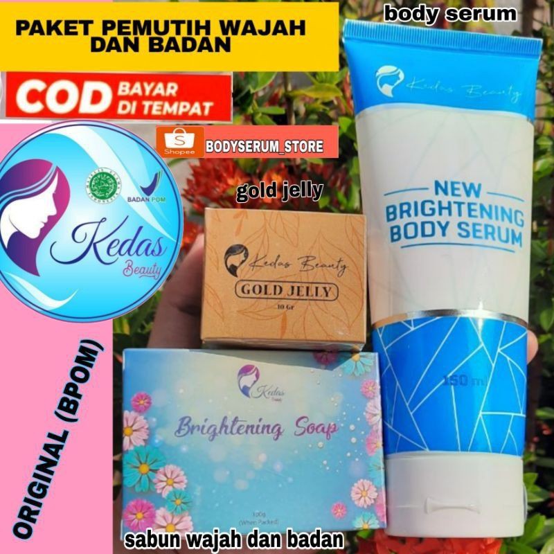 [BISA COD]  TERLARIS GRATIS ONGKIR PROMO Kedas Beauty Body Serum &amp; Scrub