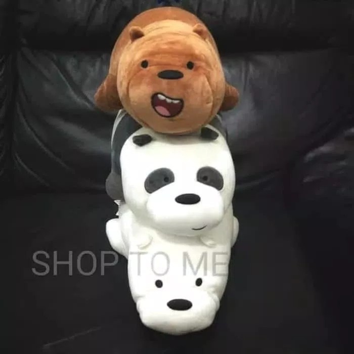 Boneka We Bare Bears Miniso Ice Bear Grizzly Panda [LINK DI DESKRIPSI]